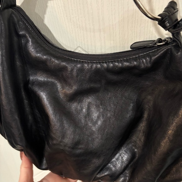 Vintage Y2K Aesthetic Faux Leather Hobo Bag - Picture 2 of 7